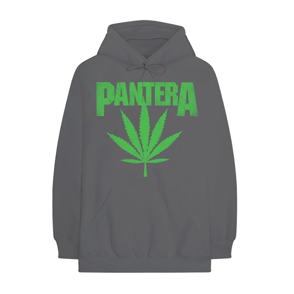 Cannabis Skull Charcoal Hoodie Front