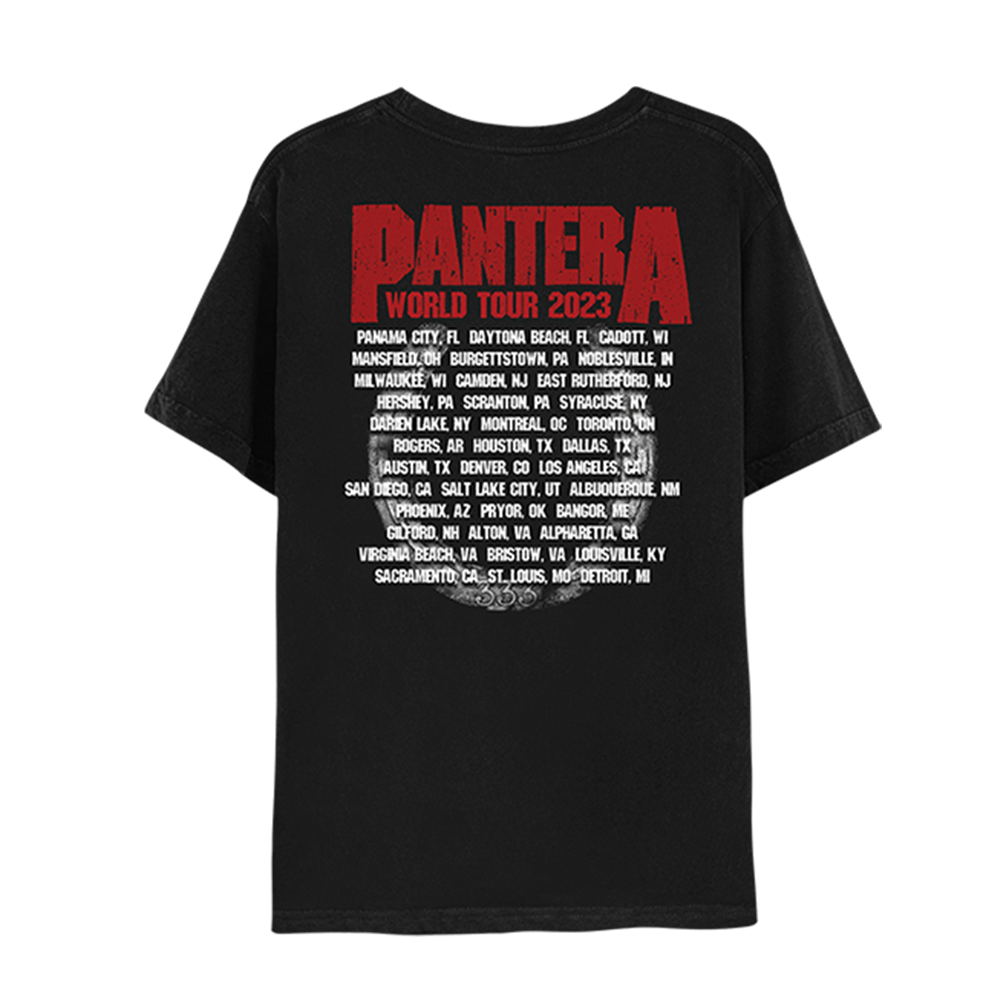 Horseshoe World Tour 2023 Black T-Shirt Back