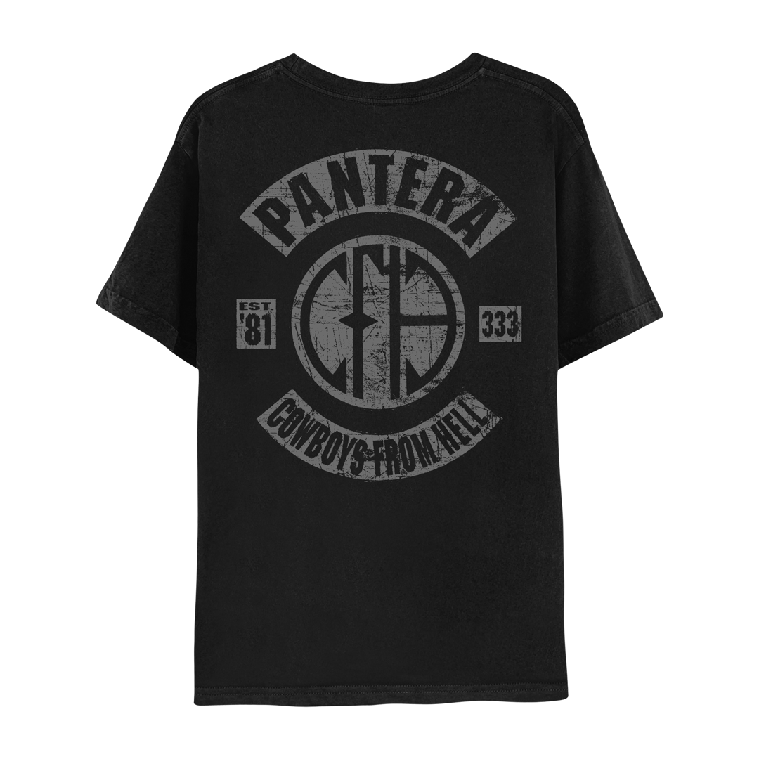 Cowboys From Hell Patch Look T-Shirt Back