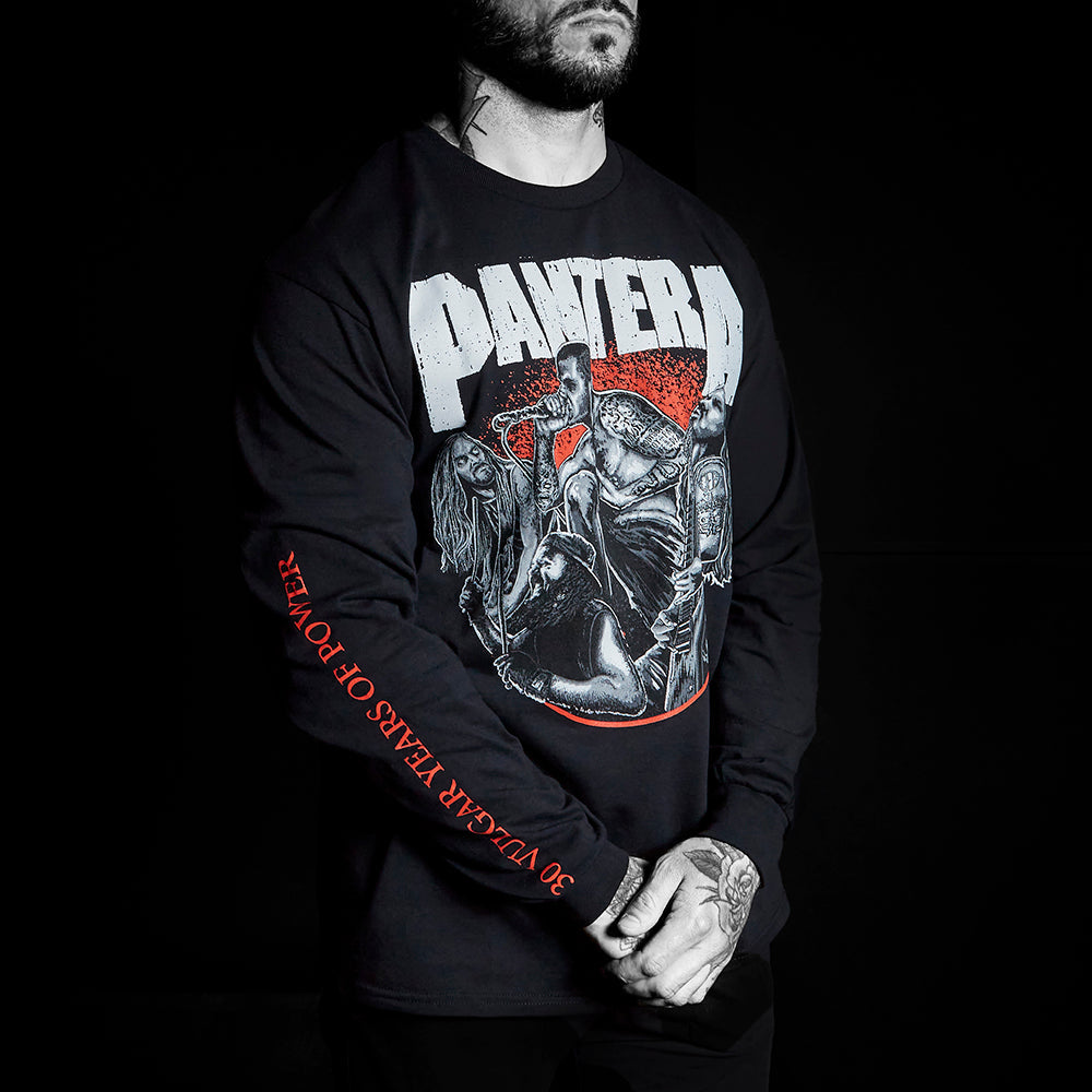 30 Vulgar Years Band Illustration Long Sleeve Shirt - Model