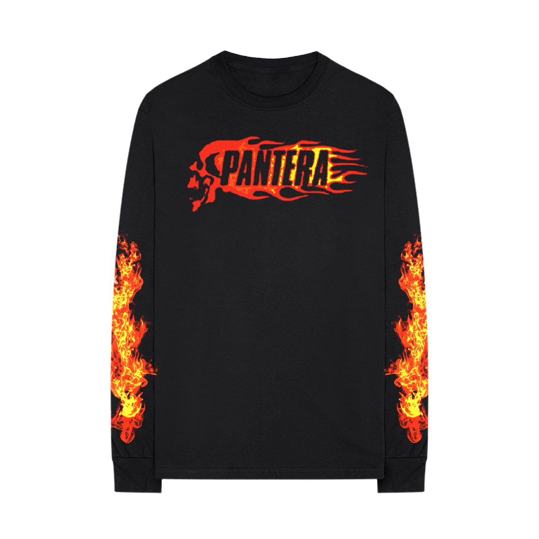 Flame Skull Long Sleeve Tee
