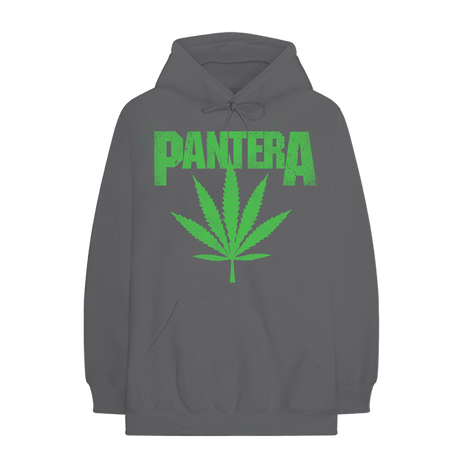 Cannabis Skull Charcoal Hoodie Front