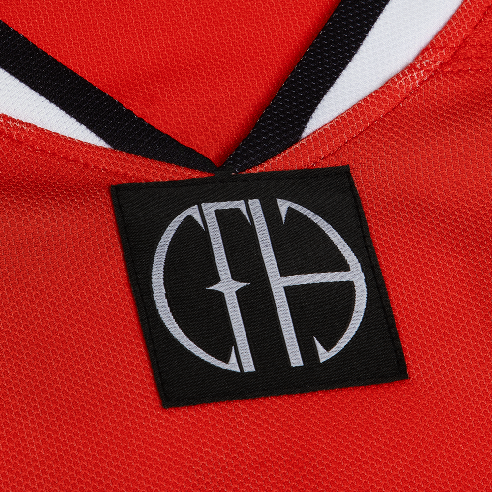 Hockey Jersey Collar Detail