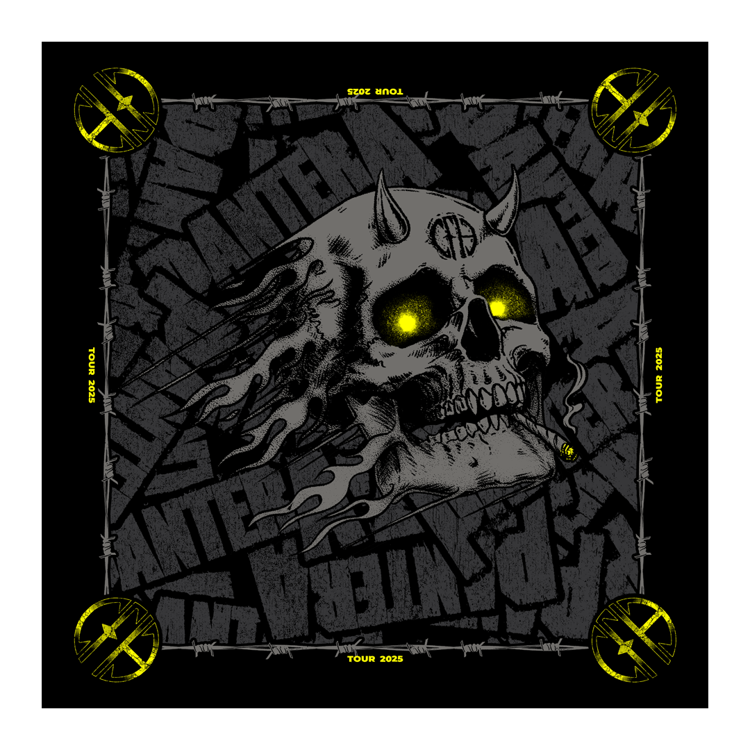 Smoking Skull Tour 2025 Bandana