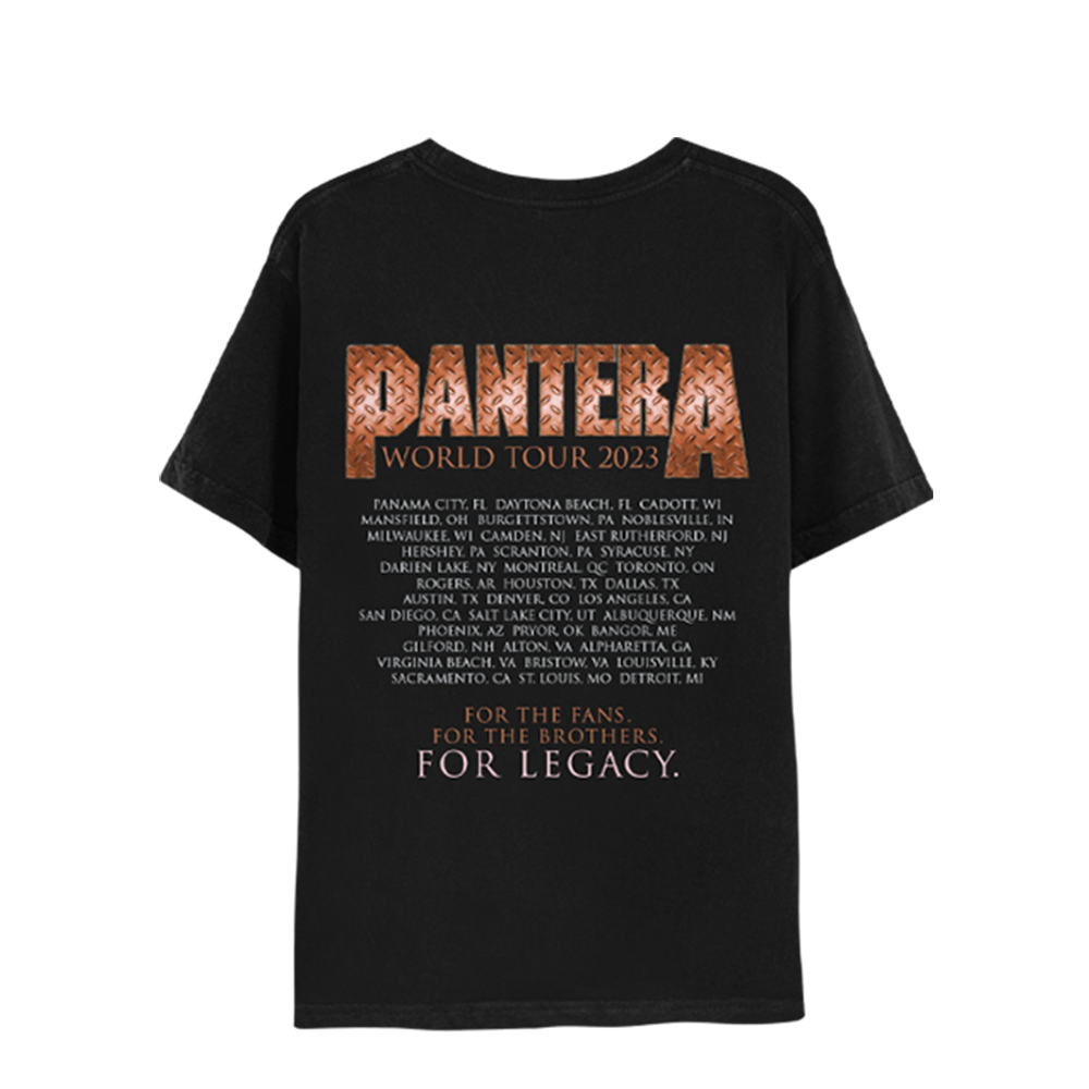 World Tour 2023 Admat Black TShirt Pantera Official Store