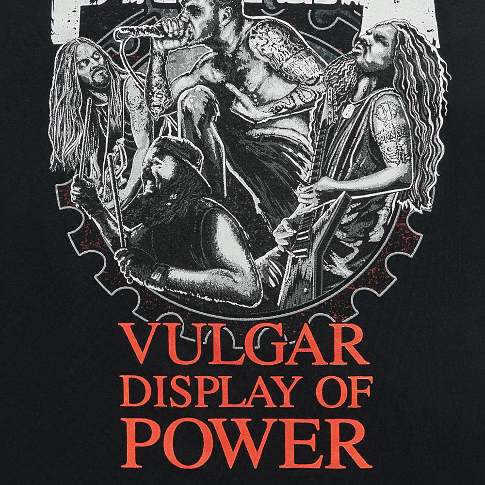 Vulgar Display of Power Band Illustration T-Shirt - Detail