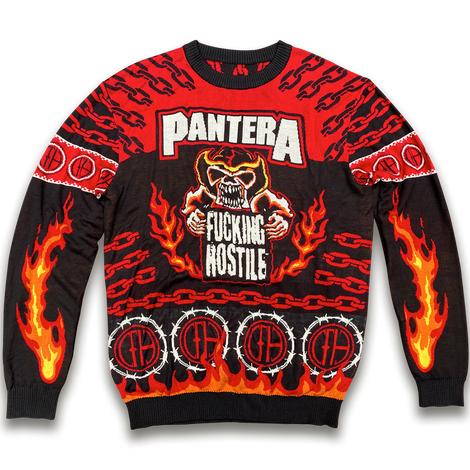 Hostile Holiday Sweater Front